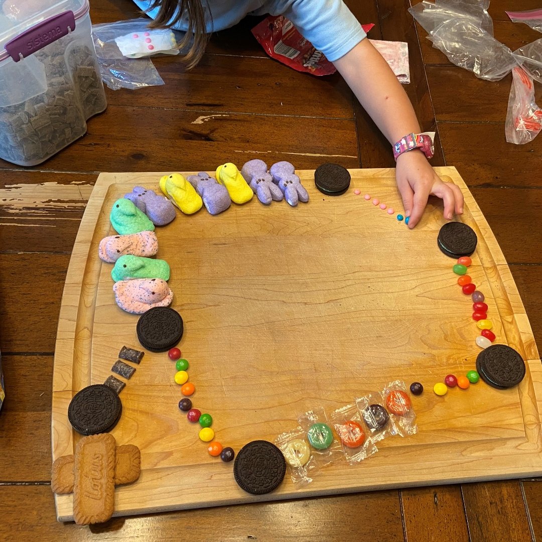 Rosary made from cookies and candy, credit Lindsay Schlegel