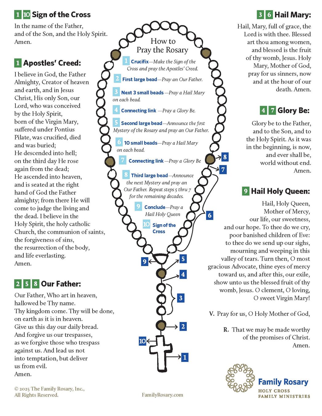 Family Rosary Prayer Companion for Families