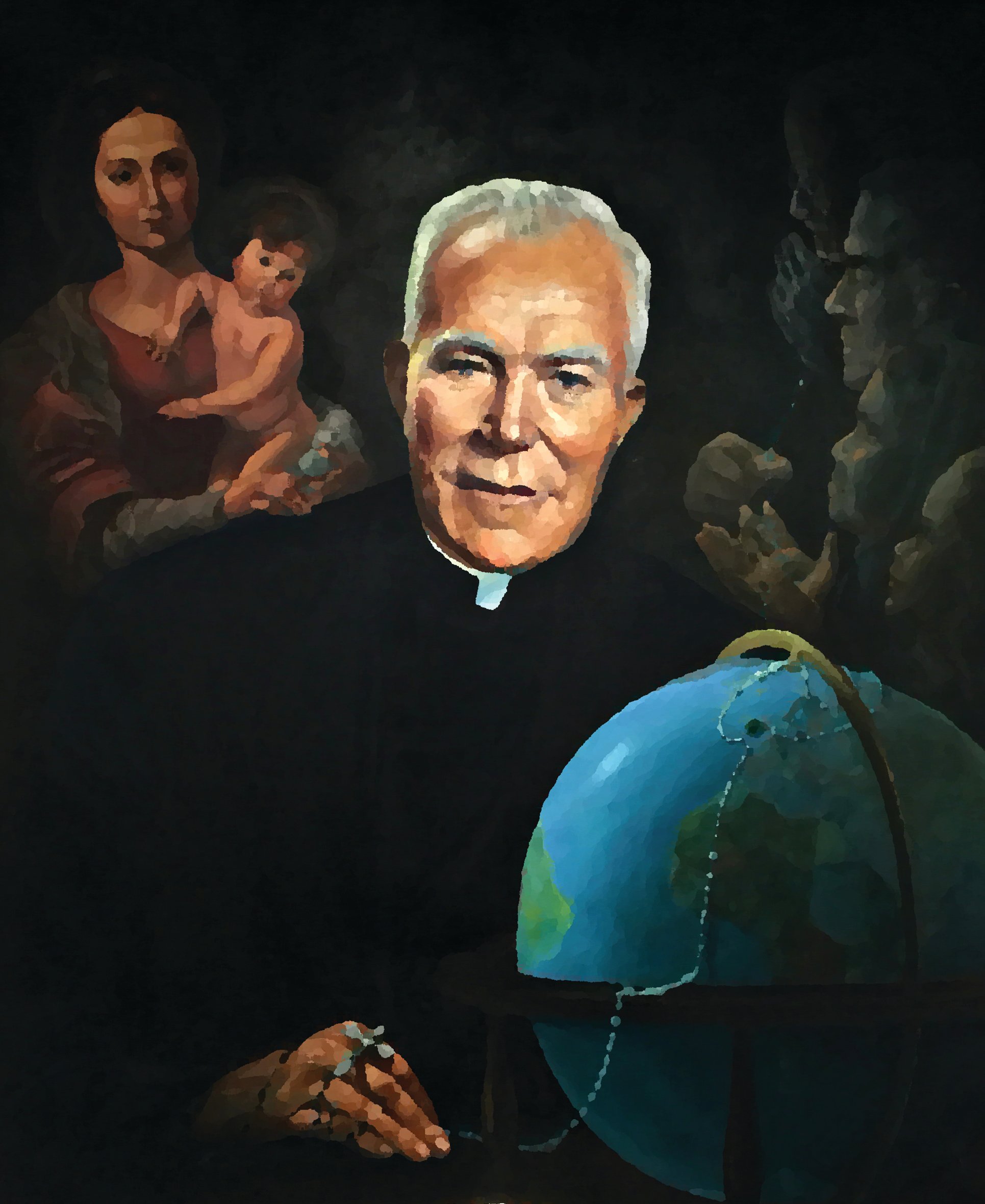 Father Peyton painting